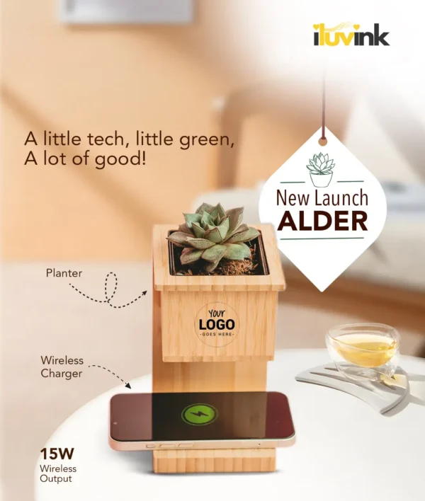 Alder Wireless Charger with Planter - Image 3