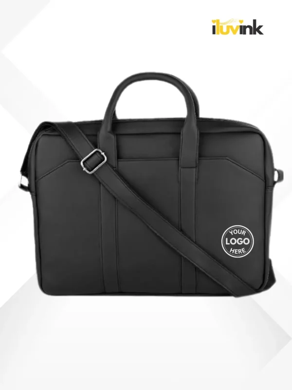 black sleek laptop bag