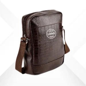 Customized Brown Sling Bag with logo