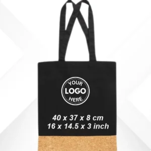 Cork Pattern Cotton Tote Bag with Custom Logo