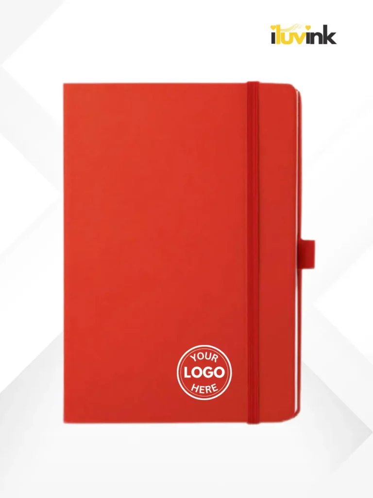 Elastic Red Notebook