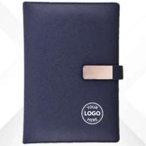 Blue Soft PU Notebook with Logo