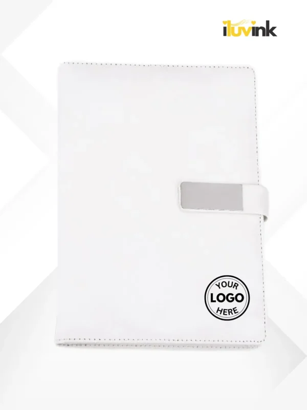 White Soft PU Notebook