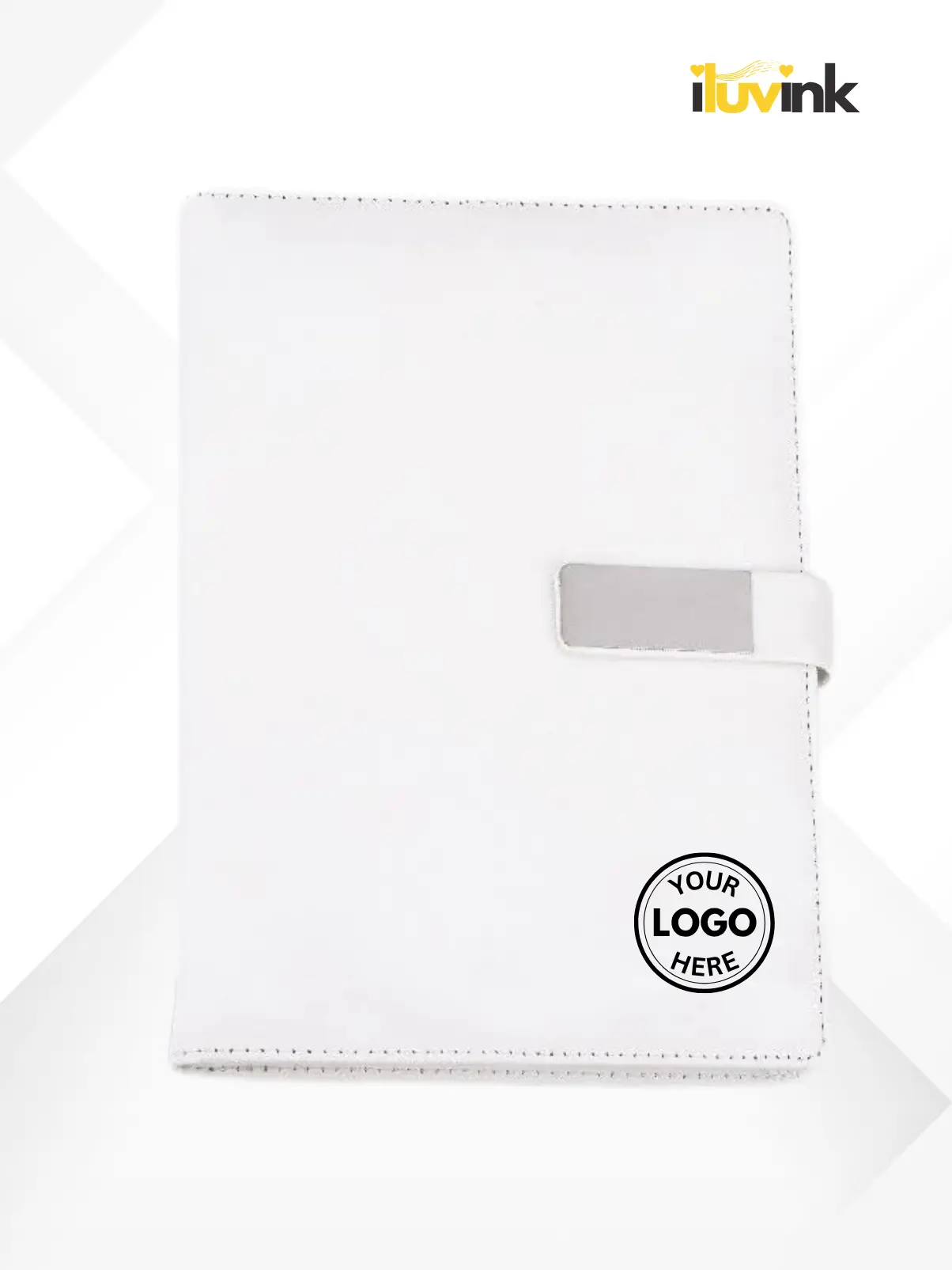 White Soft PU Notebook
