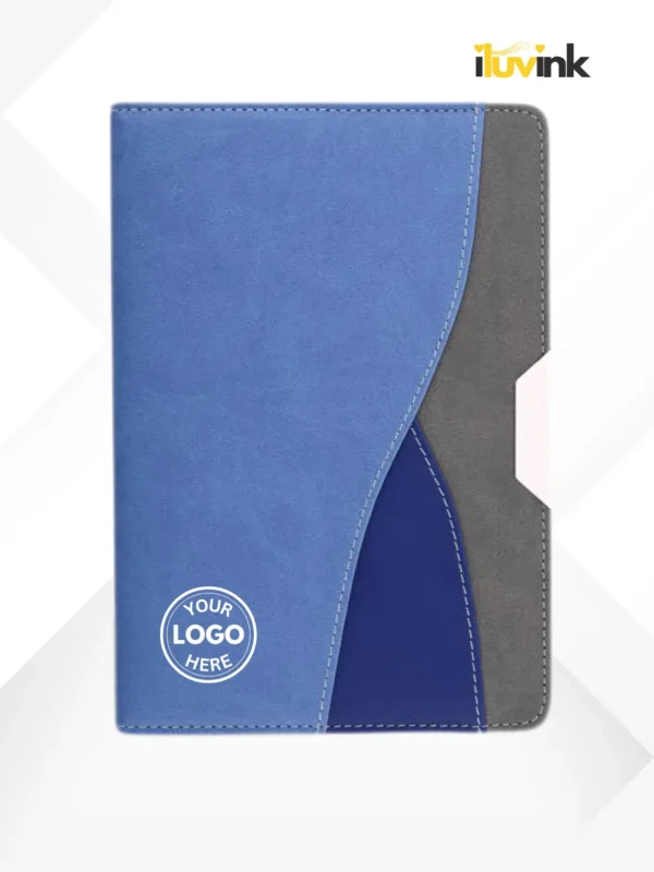 3 Pattern Blue Notebook