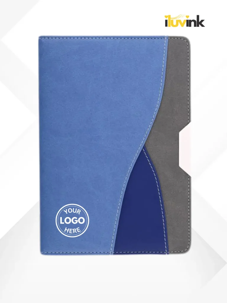 3 Pattern Blue Notebook