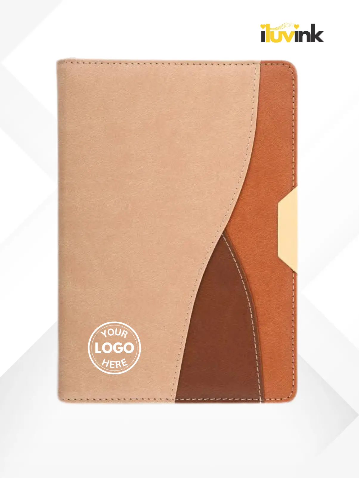 3 Pattern Brown Notebook
