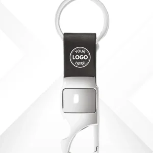 Black Rectangle Hook Keychain