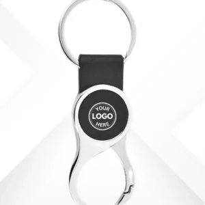 Black Round Hook Keychain