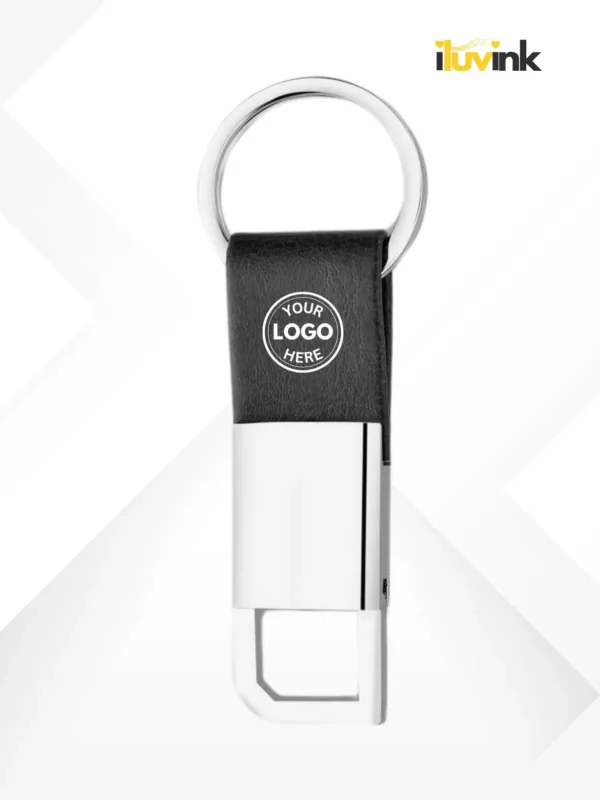 Black Square Custom Hook Keychain