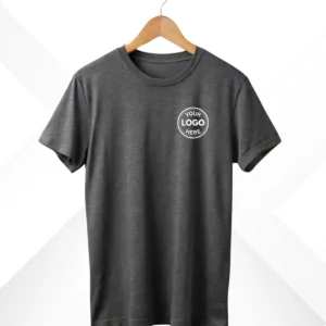 Customized Grey Round Neck Tshirt