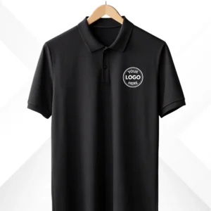 Customized Black Polo TShirt