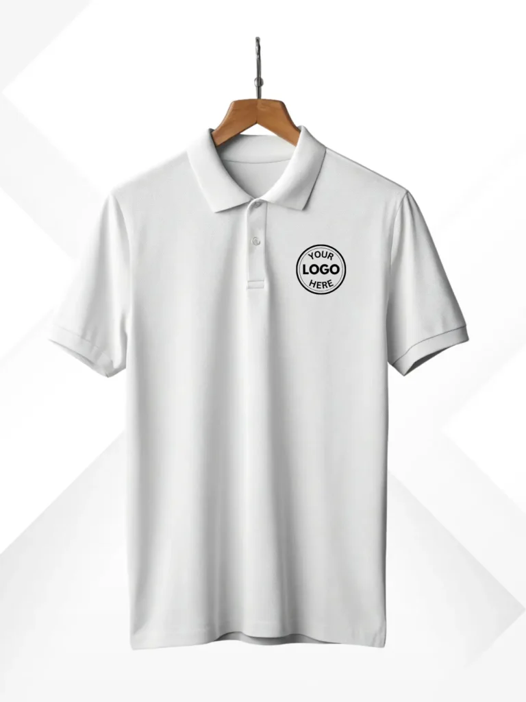Customized White Polo Tshirt