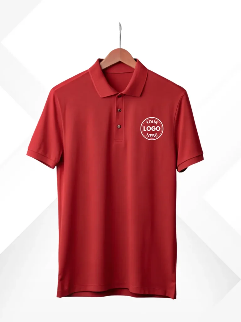 Customized Red Polo Tshirt