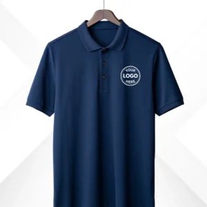 Customized Blue Polo T-shirt