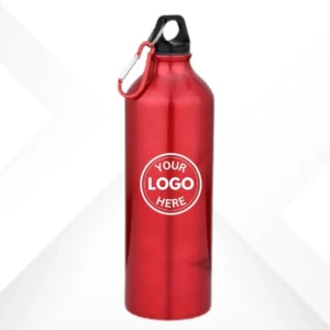 Custom Red Aluminium Bottle