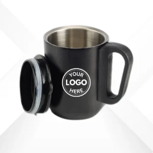 personalized Black Steel Coffee Mug