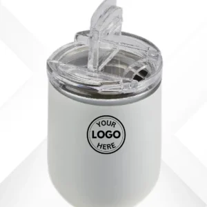 Grey Steel Coffee Tumbler Wine Flask With Lid